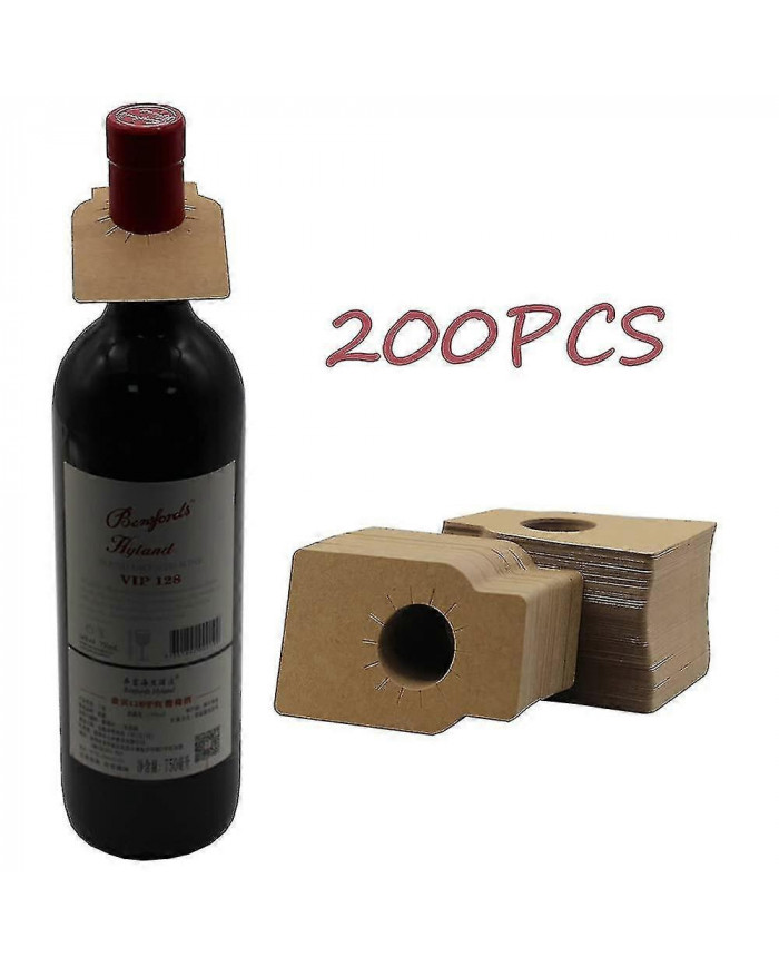 Étiquette de cave de bouteille de vin, étiquettes de goulot de bouteille de vin de 200 pièces, étiquettes de rack [...]