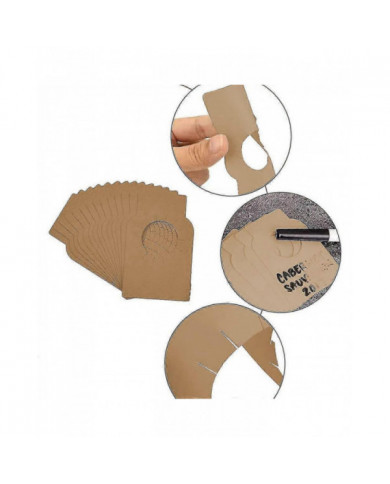 Étiquette de cave de bouteille de vin, étiquettes de goulot de bouteille de vin de 200 pièces, étiquettes de rack [...]