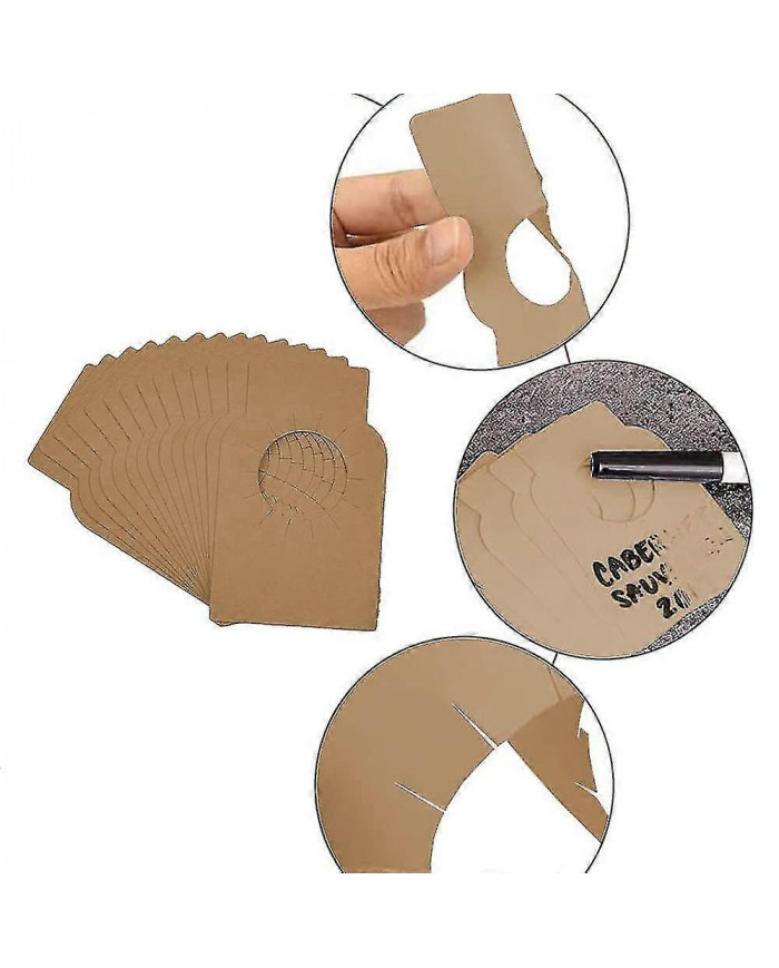 Étiquette de cave de bouteille de vin, étiquettes de goulot de bouteille de vin de 200 pièces, étiquettes de rack [...]