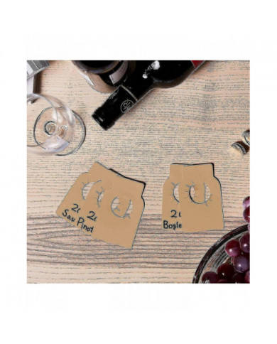 Étiquette de cave de bouteille de vin, étiquettes de goulot de bouteille de vin de 200 pièces, étiquettes de rack [...]