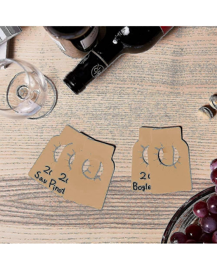 Étiquette de cave de bouteille de vin, étiquettes de goulot de bouteille de vin de 200 pièces, étiquettes de rack [...]