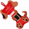 Christmas Hanging Candy Bag Christmas Sock Gift Bag Bone-shape Stocking Bag