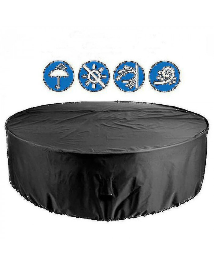 Housses de meubles de patio imperméables couverture de table ronde couverture robuste toile résistante aux UV