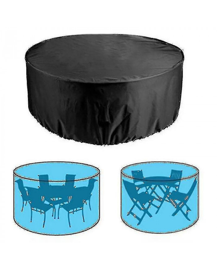 Housses de meubles de patio imperméables couverture de table ronde couverture robuste toile résistante aux UV