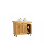 SoBuy Worktop Extensible Kitchen Trolley Island, FKW69-N