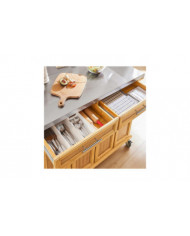 SoBuy Worktop Extensible Kitchen Trolley Island, FKW69-N