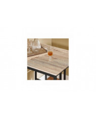 SoBuy Bar Set-1 Table de bar et 4 tabourets, Ensemble de salle à manger OGT15-N