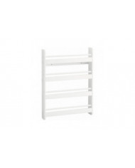 SoBuy bois blanc 4 niveaux enfants rangement mural rayonnage bibliothèque Rack KMB08-K-W