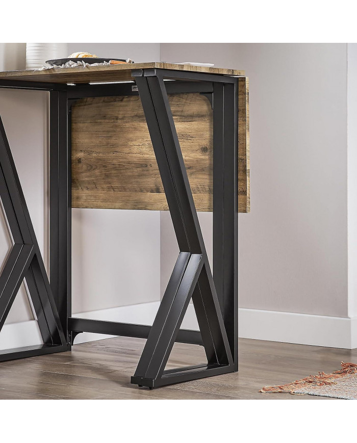 SoBuy Bar Set-Table de barre à moitié pliée et 4 tabourets, OGT24-N