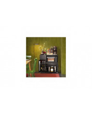 SoBuy Buffet Micro-ondes Armoire-Blanc,FSB78-SCH