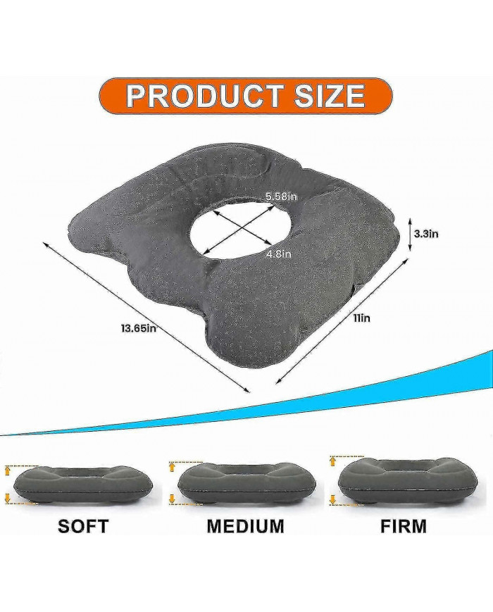 Coussin de siège hémorroïde, coussin de siège gonflable, coussin de siège orthopédique, idéal pour coussin de [...]