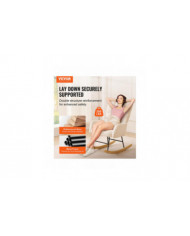 Chaise berçante pour chambre d’enfant, capacité de poids de 250 lb Chaise berçante coulissante rembourrée en tissu [...]