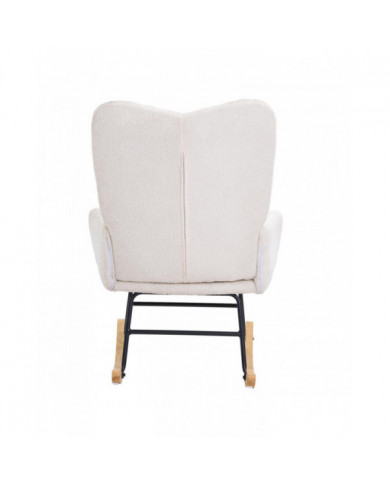 Chaise berçante pour chambre d’enfant, capacité de poids de 250 lb Chaise berçante coulissante rembourrée en tissu [...]