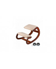 Chaise ergonomique Agenouillée Velours Chaises de bureau Accueil Rocking Posture Tabouret Bois