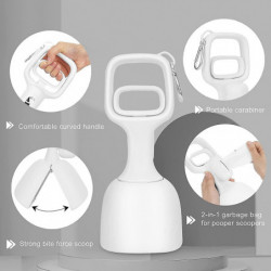 Pet Pooper Scoopers, Portable Dog Pooper Scooper With Bag Dispenser Waste Picker For Dirt, Gravel