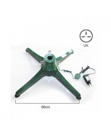 Base d’arbre de Noël rotative détachable Support d’arbre de Noël électrique Robuste Support d’arbre facile