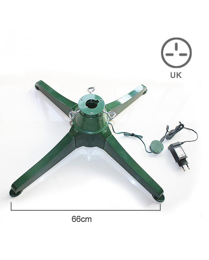 Base d’arbre de Noël rotative détachable Support d’arbre de Noël électrique Robuste Support d’arbre facile