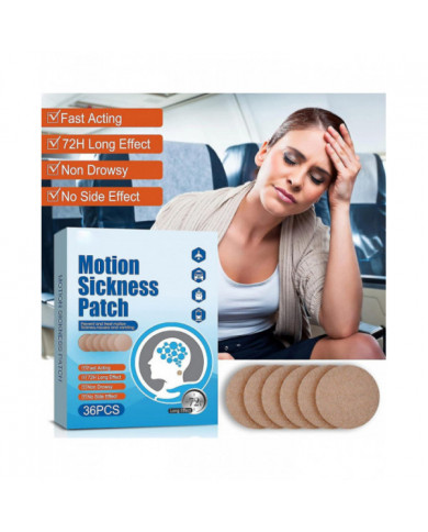 Pour Le Soulagement Vomissements Vertiges Étourdissements De Croisière 36pcs Patch Contre Le Mal Des Transports [...]