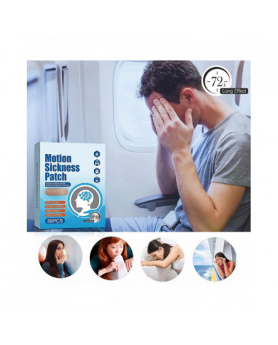 Pour Le Soulagement Vomissements Vertiges Étourdissements De Croisière 36pcs Patch Contre Le Mal Des Transports [...]