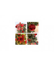 Couronne de Noël avec guirlandes lumineuses à led - 270 cm - Couronne de Noël artificielle - Décoration de Noël - [...]