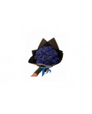 Paillettes Rose Bouquet bleu artificiel Rose fleurs Bouquet éternelle brillant fausses Roses Bouquet amour cadeaux [...]
