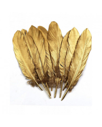50 Pcs Trempé Or Plumes D’oie 4-6 pouces Plumes Naturelles Décor Pour La Maison Fête Décoration Murale Artisanat [...]