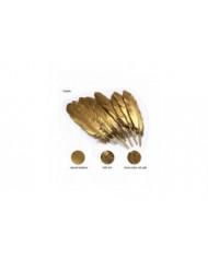 50 Pcs Trempé Or Plumes D’oie 4-6 pouces Plumes Naturelles Décor Pour La Maison Fête Décoration Murale Artisanat [...]