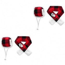 2 Sets Xmas Pet Dog Lovely Pet Dog Scarf Xmas Pet Accessories Pet Supplies