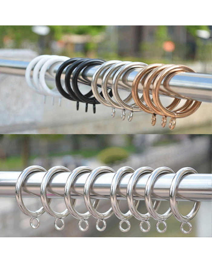 Metal Eyelets Curtain Rings Multifunctional Eyelet Drapery Rings for Secure Curtains
