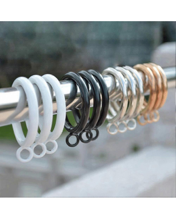 Metal Eyelets Curtain Rings Multifunctional Eyelet Drapery Rings for Secure Curtains