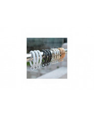 Metal Eyelets Curtain Rings Multifunctional Eyelet Drapery Rings for Secure Curtains