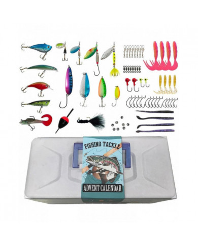 Calendrier de l’Avent Pêche Compte à rebours de Noël 24 jours Leurres de pêche Set Blind Box pour pêcheur Adulte [...]
