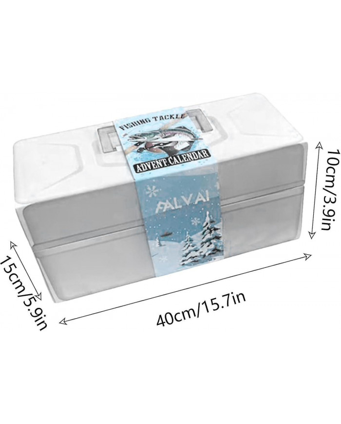 Calendrier de l’Avent Pêche Compte à rebours de Noël 24 jours Leurres de pêche Set Blind Box pour pêcheur Adulte [...]