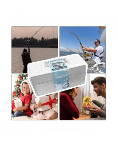 Calendrier de l’Avent Pêche Compte à rebours de Noël 24 jours Leurres de pêche Set Blind Box pour pêcheur Adulte [...]