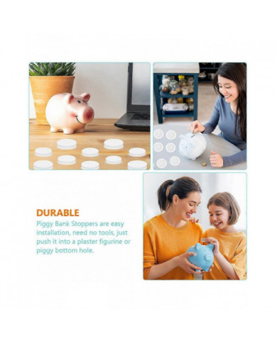 20 Pcs Piggy Bank Closure Plug Money Saving Box Plug Replacement Piggy Bank Plug Piggy Bank Plug Replacement