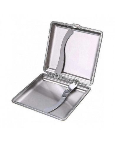 Étui à cigarettes en cuir en métal, peut contenir 20 cigarettes