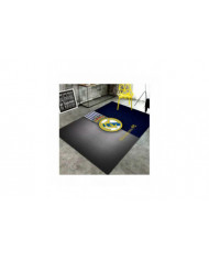 Tapis carrés vintage Tapis doux antidérapant à haute absorption d’eau pour salle d’étude-bon