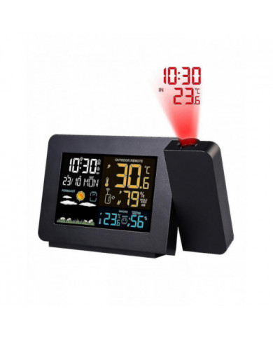 Fj3391 Station météorologique multifonctionnelle Réveil Prévisions météorologiques Température extérieure [...]