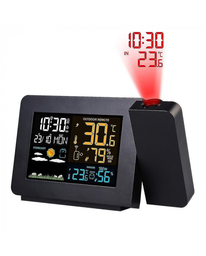 Fj3391 Station météorologique multifonctionnelle Réveil Prévisions météorologiques Température extérieure [...]