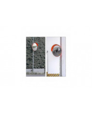 Rétroviseur De Signalisation 45 Cm Professionnel Résistant Aux Intempéries Extérieur Rouge 1