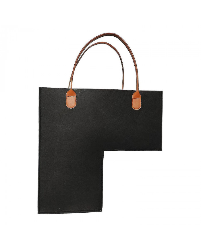 Panier d’escalier avec poignées en cuir pour escalier en bois décoration de maison et de bureau