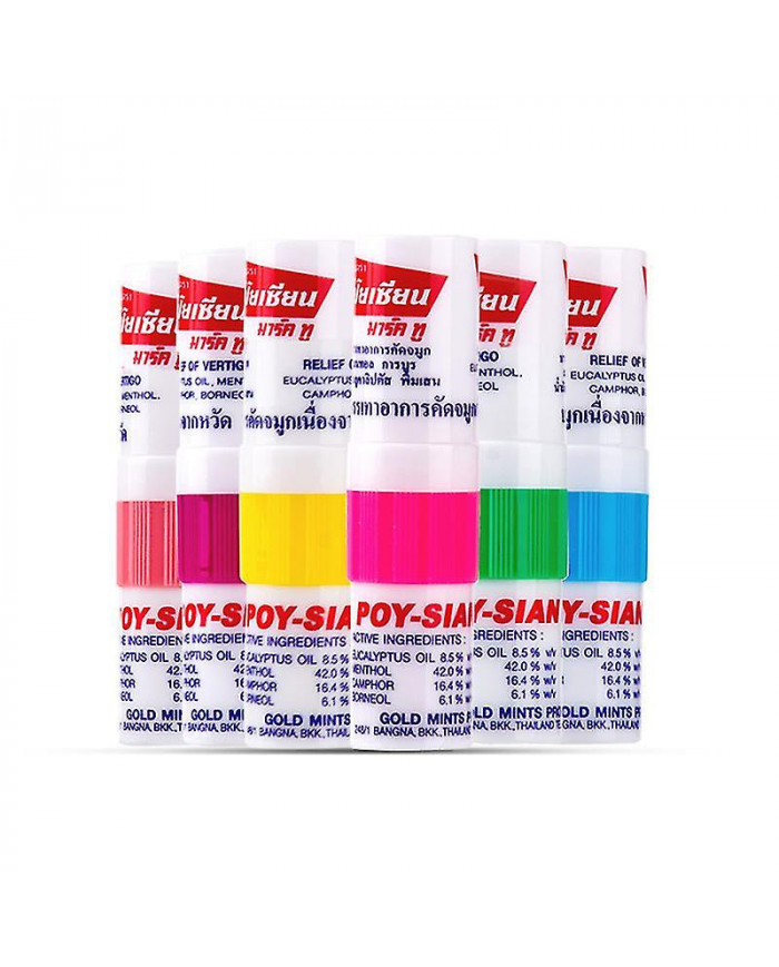 Thaïlande Huit tubes immortels Nez Rafraîchissant Brain Bar Mint Tube Mint Tube Anti-sleeping Artifact