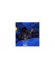 Fun Animé Snowball Fight Active Light String Frame Christmas Decoration Garden Glowing Decorative Outdoor Sign