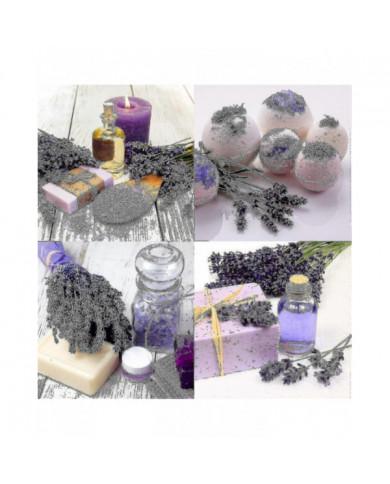 Sac de 25 sachets Sachets de lavande séchée Fleur de lavande Sachets de lavande