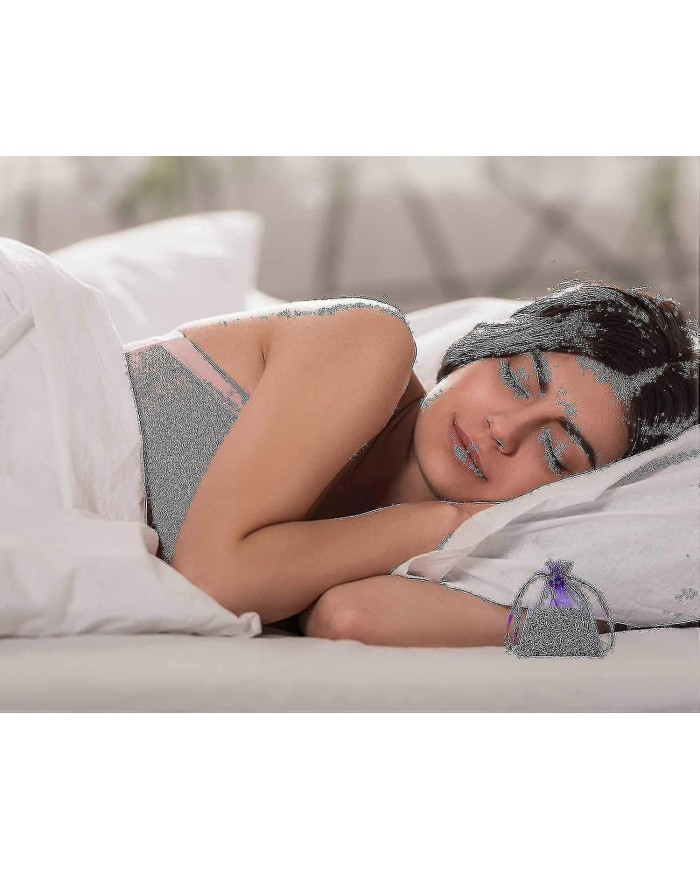 Sac de 25 sachets Sachets de lavande séchée Fleur de lavande Sachets de lavande