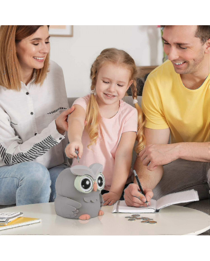 Tirelire, tirelire numérique hibou, boîte d’économie d’argent avec comptage automatique pour les garçons, les [...]