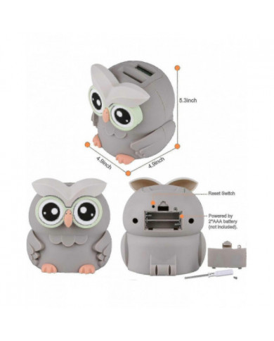 Tirelire, tirelire numérique hibou, boîte d’économie d’argent avec comptage automatique pour les garçons, les [...]