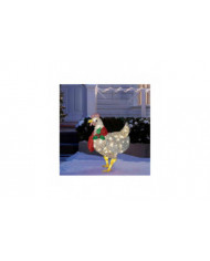 Cour Noël Led Night Lights Lumière solaire Extérieur Jardin Décoration Ornements Poulet Poule Glowing Pastoral [...]