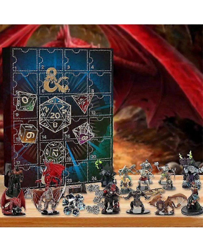 Donjons Dragons Calendrier de l’Avent 2024 Noël 24 Jours Compte à rebours Jeu Figurines Poupée Modèle Jouet [...]