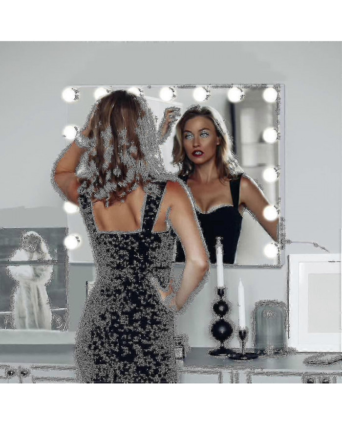 2024 Hollywood Mirror Usb Makeup Lights Ampoules éclairées 3 modes de couleurs, contrôle tactile, flash de charge [...]